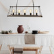 Black Pendant Chef Table 5-Light Distressed Timber Black Pendant Chef Table 5-Light Distressed Timber